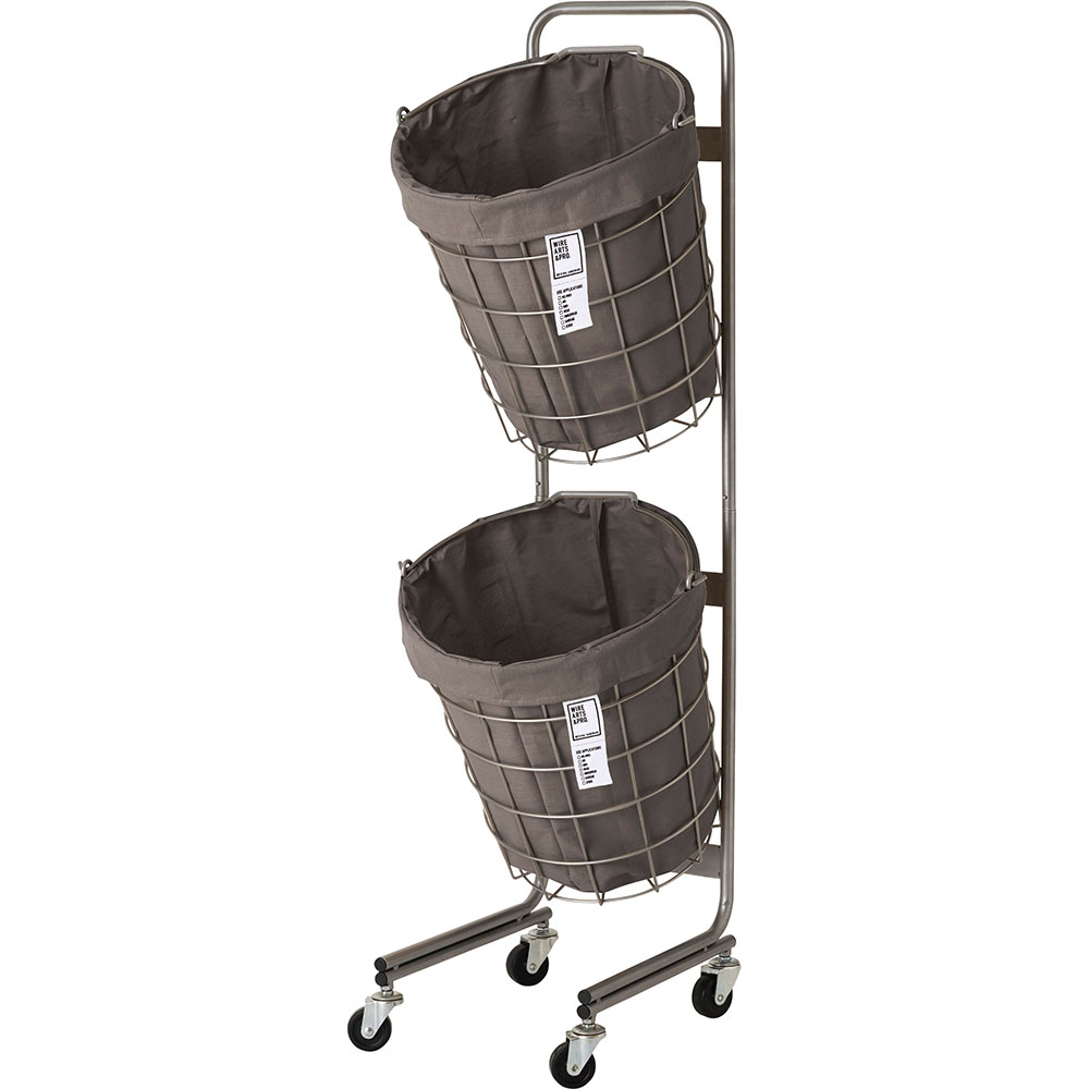 003328 WIRE ARTS & PRO.LAUNDRY ROUND BASKET DOUBLE WITH 003328 WIRE ARTS & PRO.LAUNDRY ROUND BASKET DOUBLE WITH